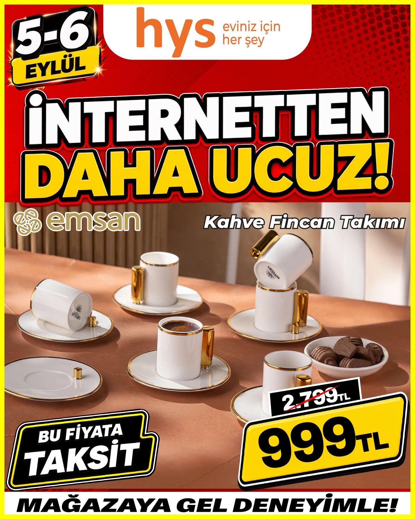 Emsan Kahve Fincan Takımı Ürün ana görseli