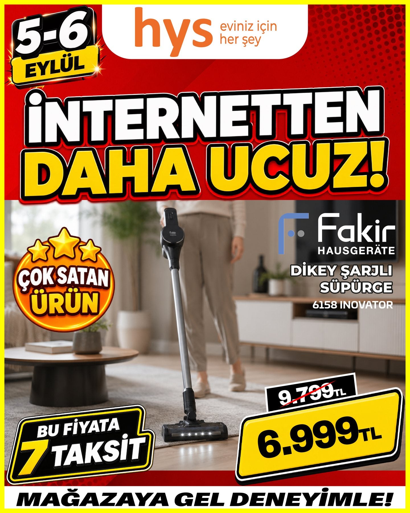 Fakir 6158 Dikey Şarjlı Süpürge Ürün ana görseli