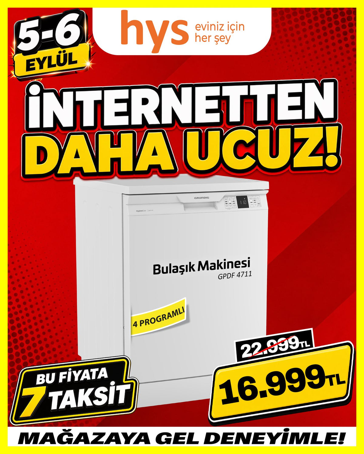 Grundig GPDF 4711 Bulaşık Makinesi Ürün ana görseli
