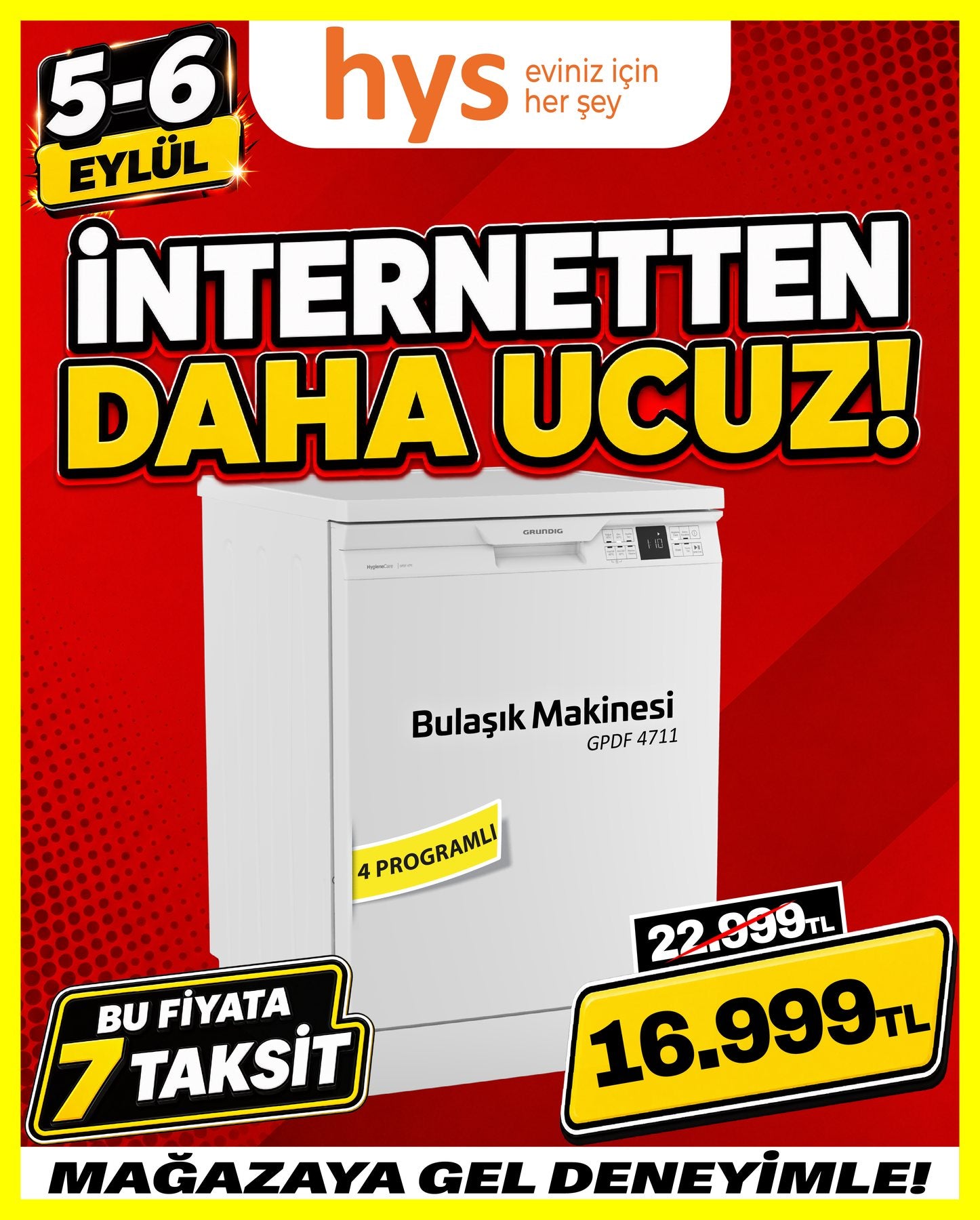 Grundig GPDF 4711 Bulaşık Makinesi
