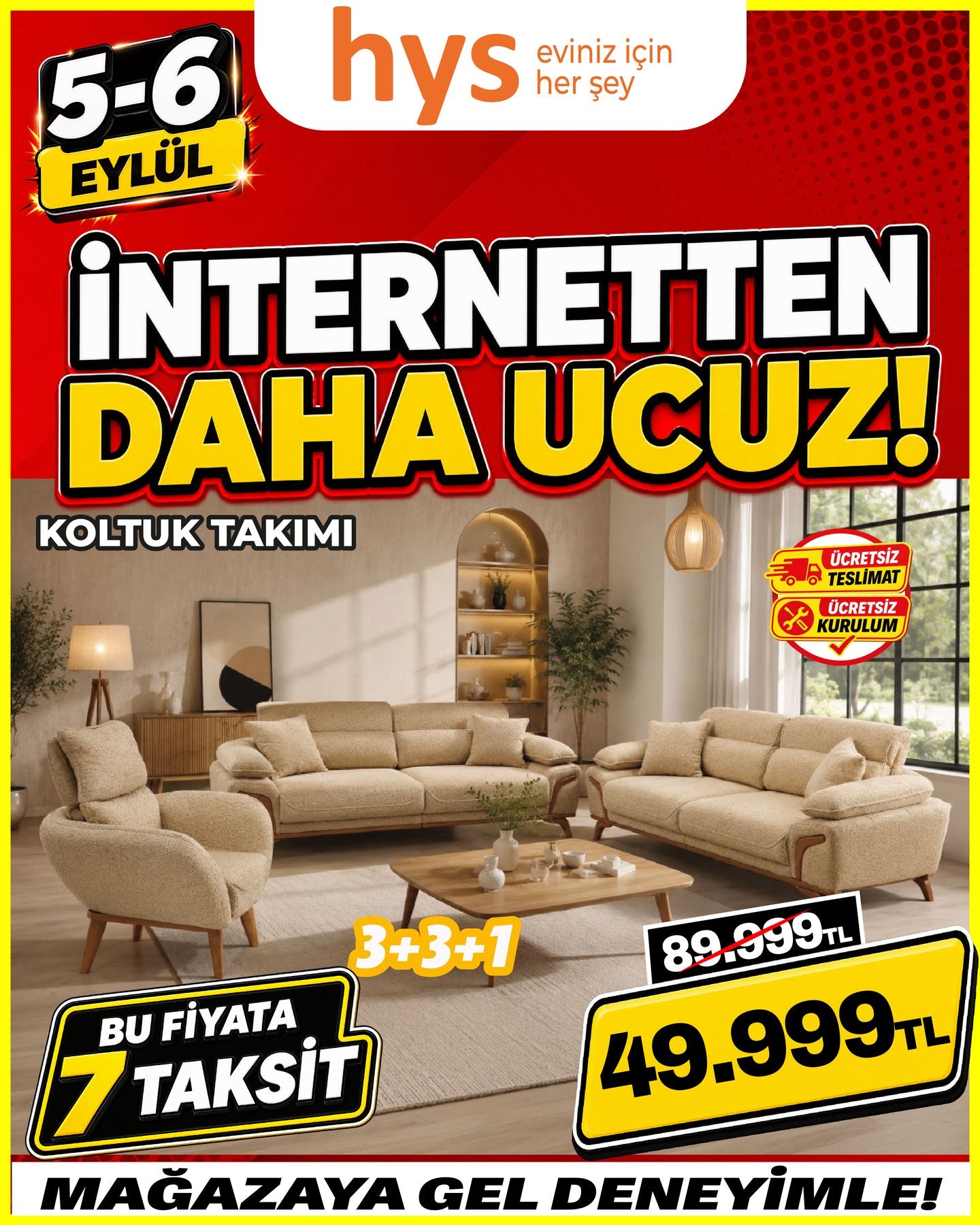 Koltuk Takımı 3+3+1