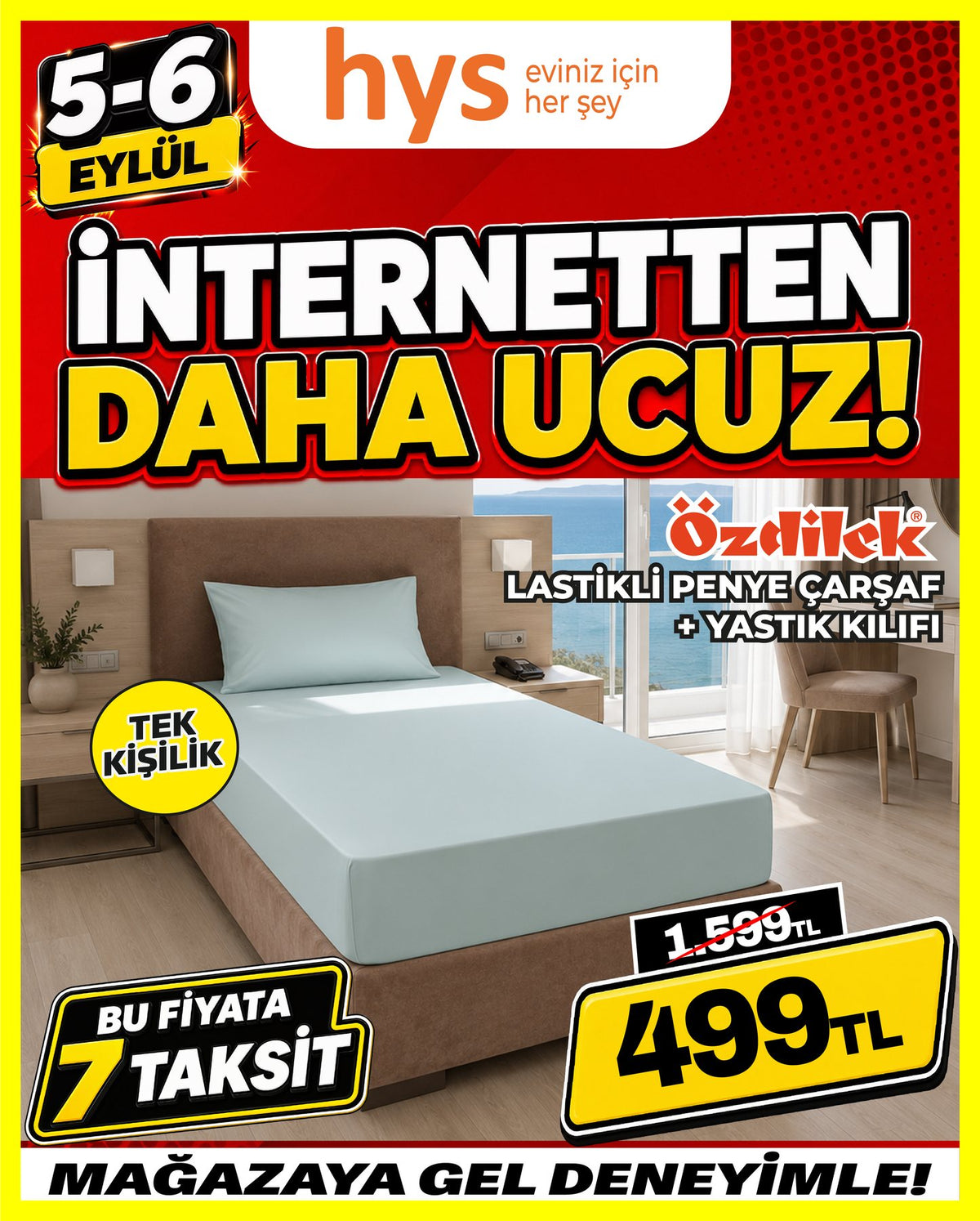Minteks Lastikli Penye Çarşaf Takımı Tek Kişilik