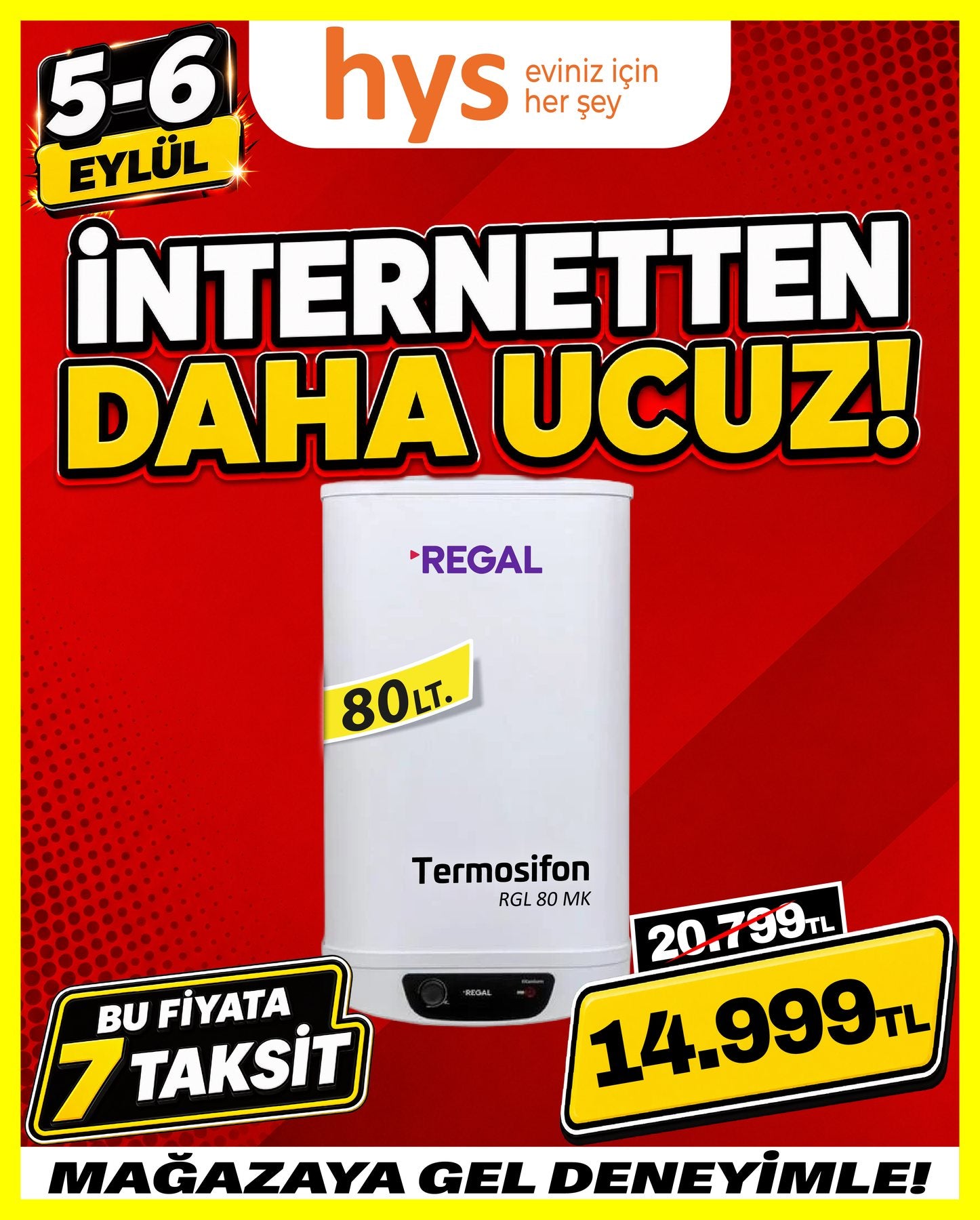 Regal 80 Lt Termosifon Ürün ana görseli