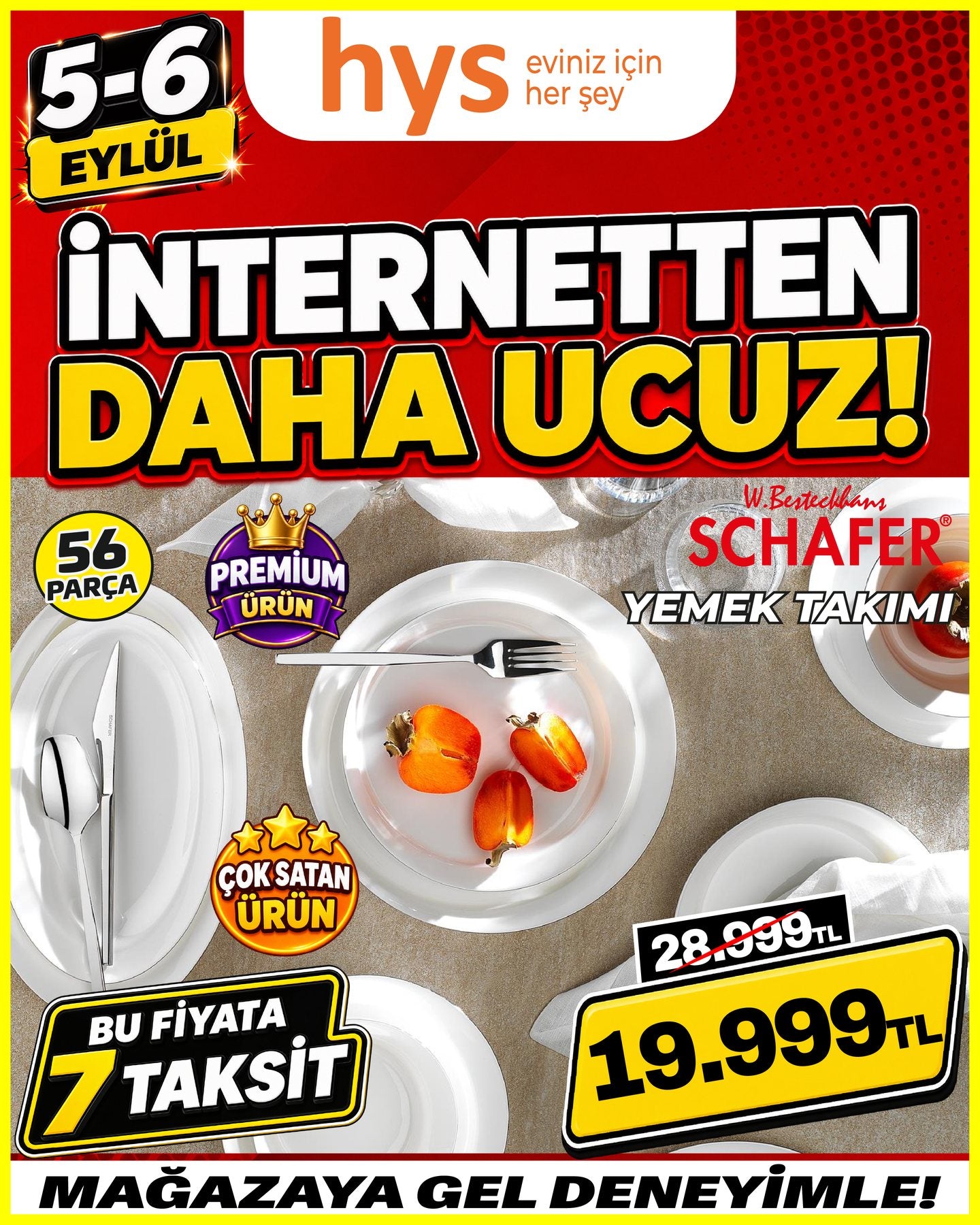 Schafer Yemek Takımı 56 Parça Ürün ana görseli