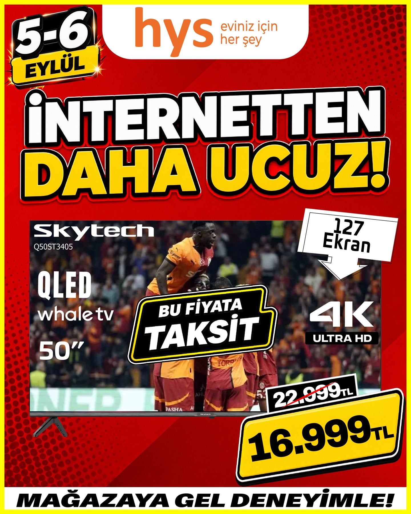 Skytech 50 İnç QLED Whale TV Ürün ana görseli
