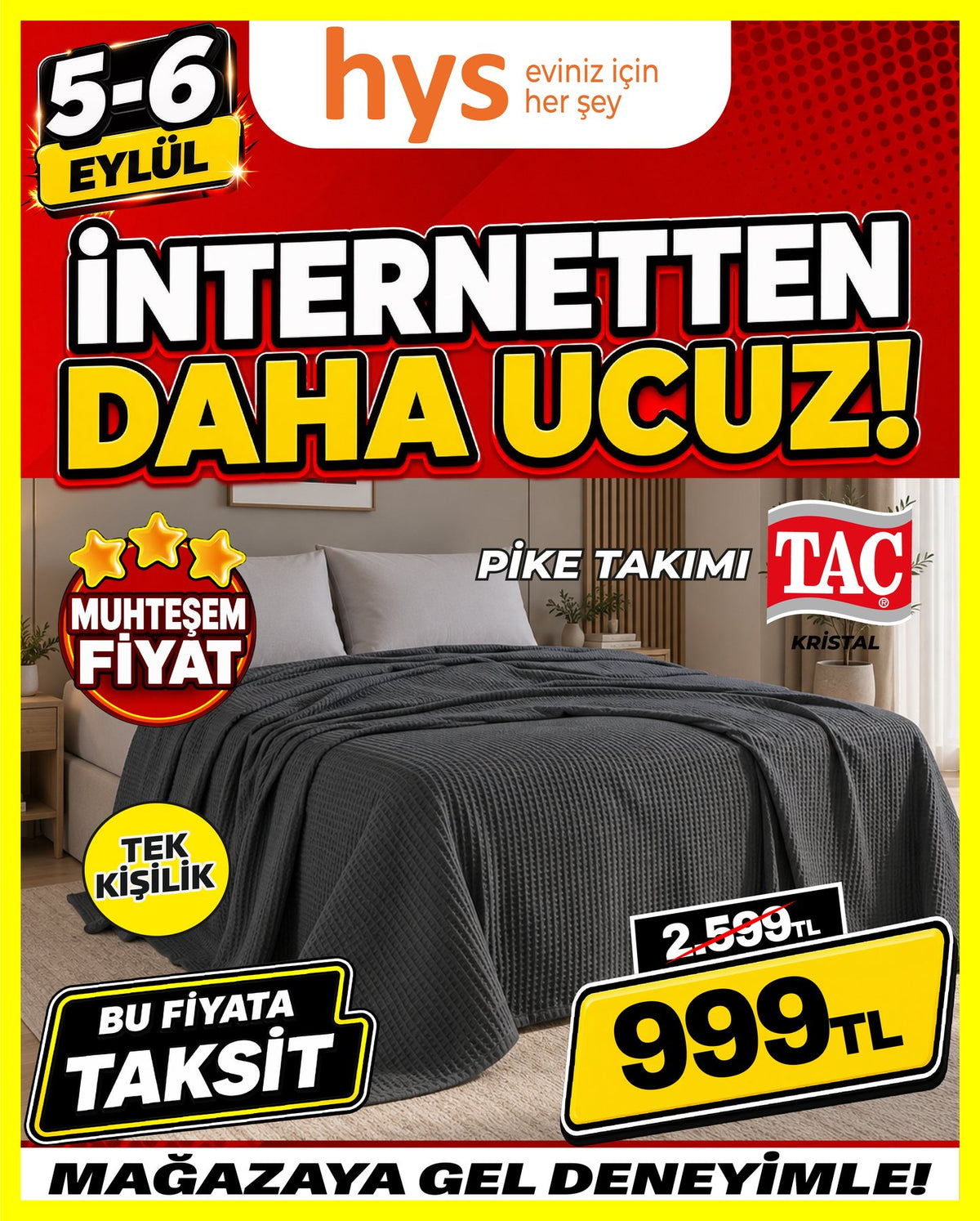 Taç Kristal Pike Takımı Tek Kişilik Ürün ana görseli