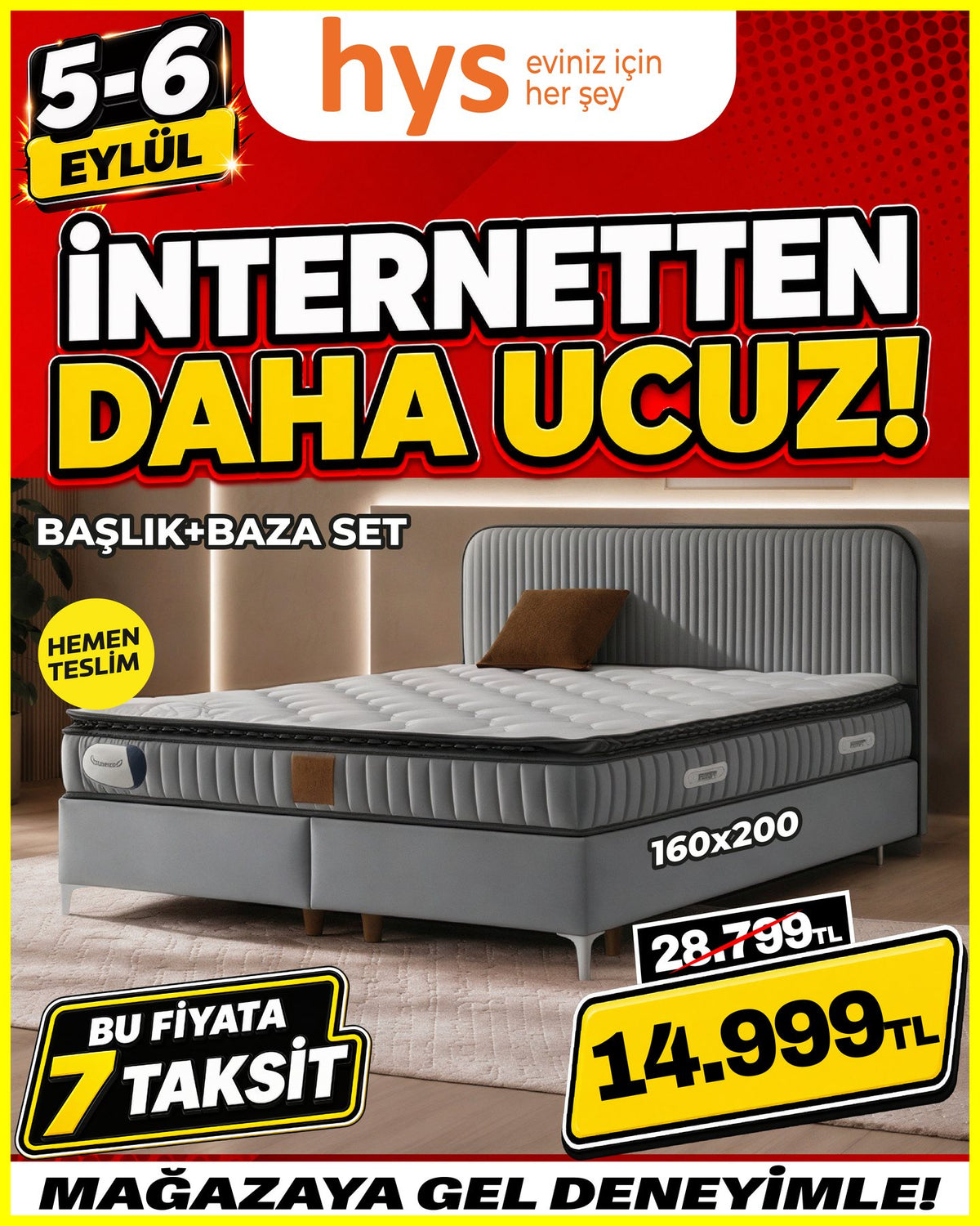 Yatak Baza Başlık Seti 160x200 Ürün ana görseli