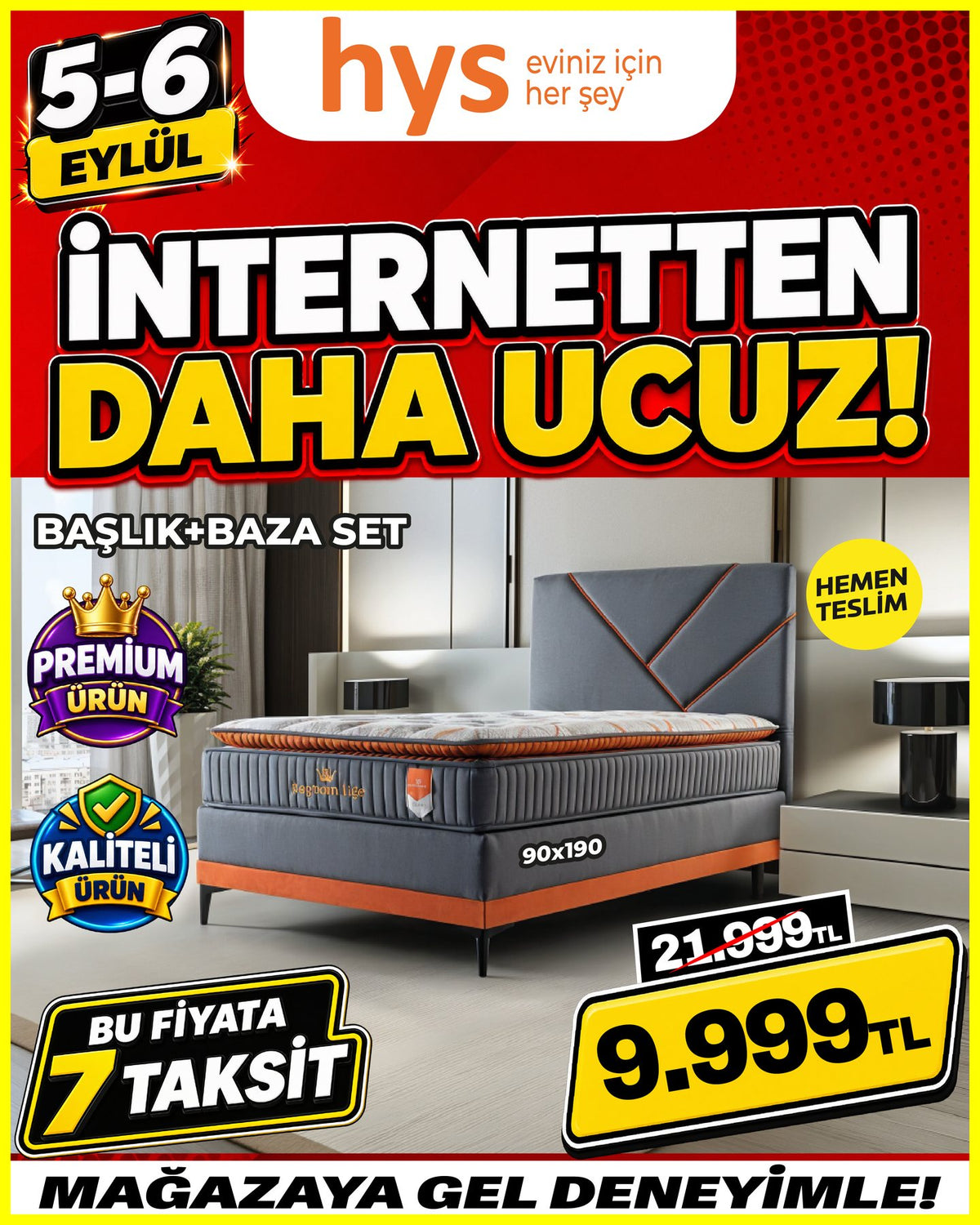 Yatak Baza Başlık Seti 90x190 Ürün ana görseli