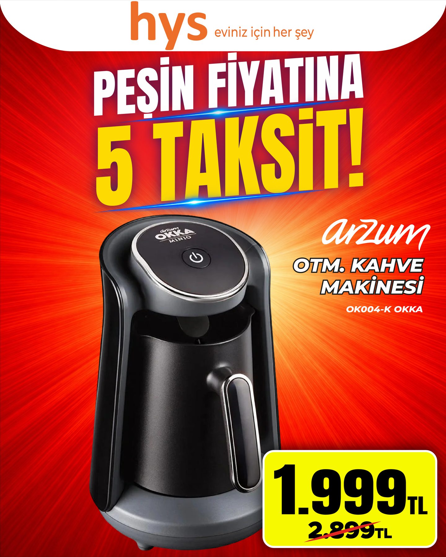 Arzum Otomatik Kahve Makinesi
