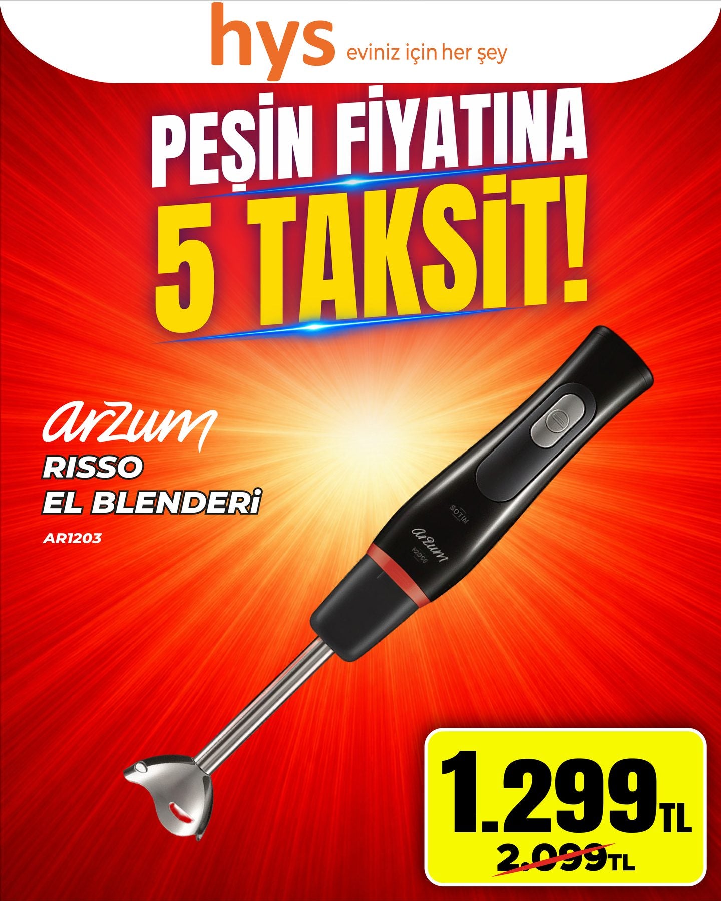 Arzum Risso El Blenderi Ürün ana görseli