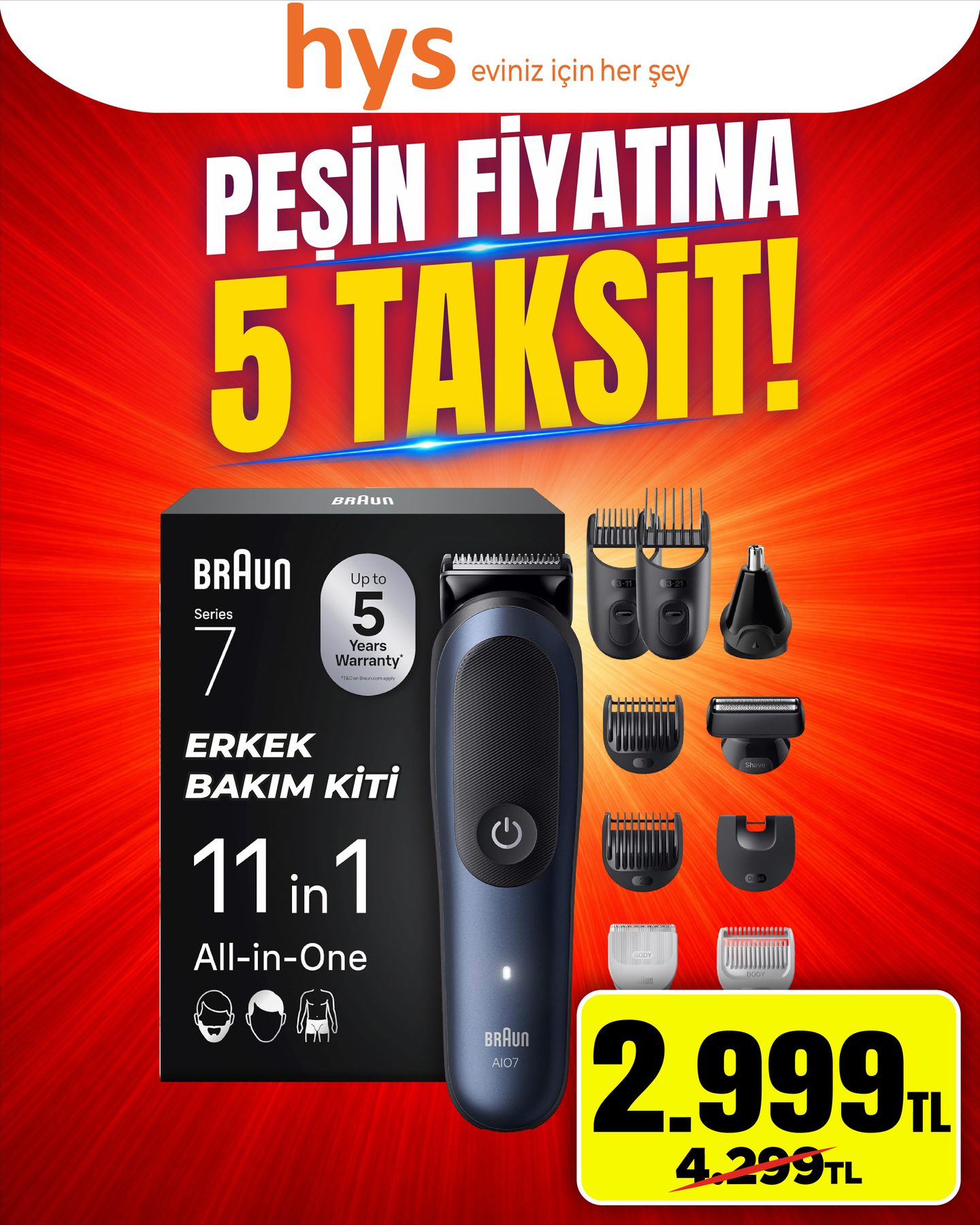 Braun Erkek Bakım Kiti 11 In 1