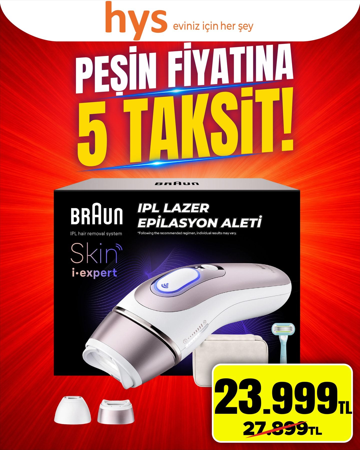 Braun IPL Lazer Epilasyon Aleti