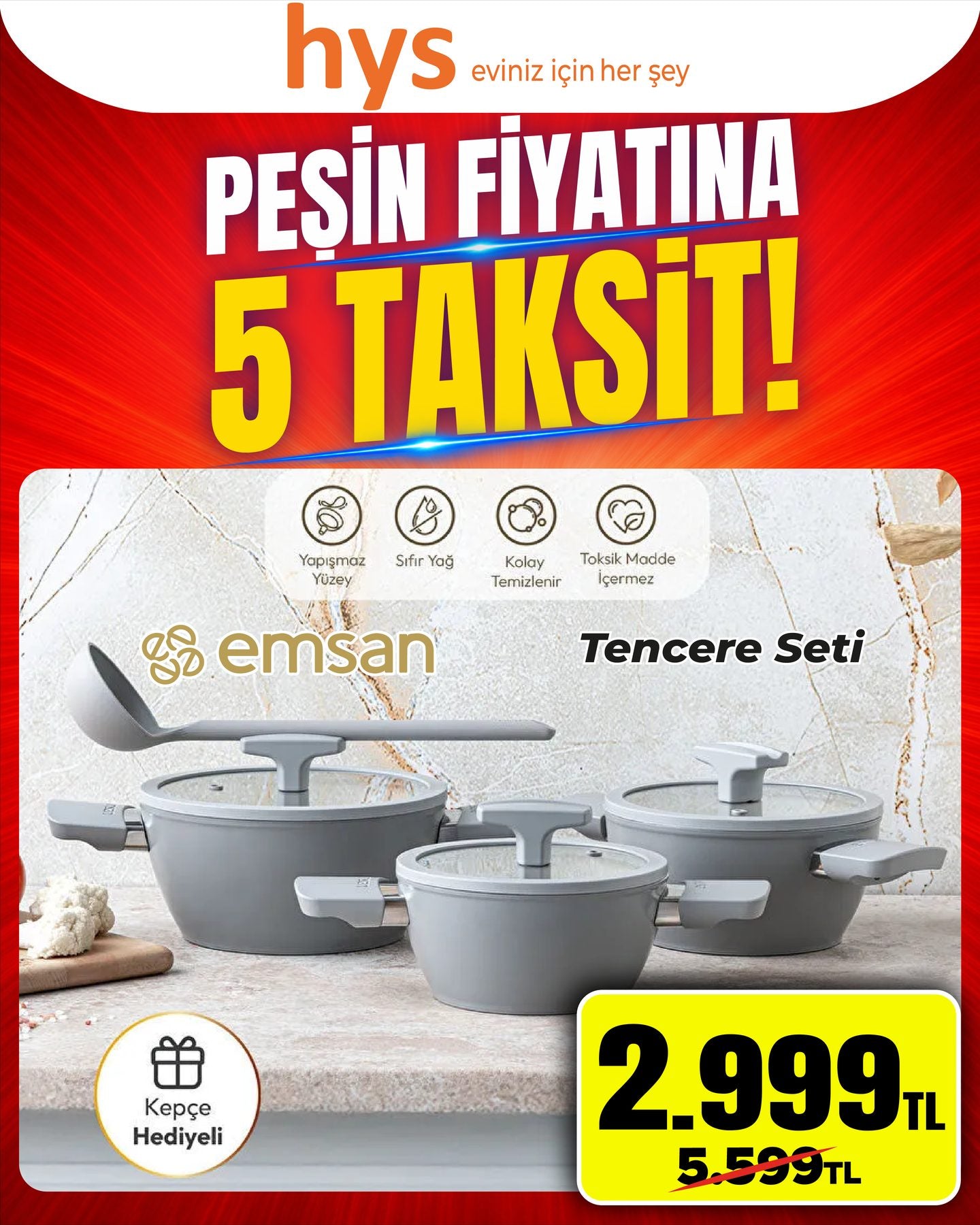 Emsan Tencere Seti Ürün ana görseli