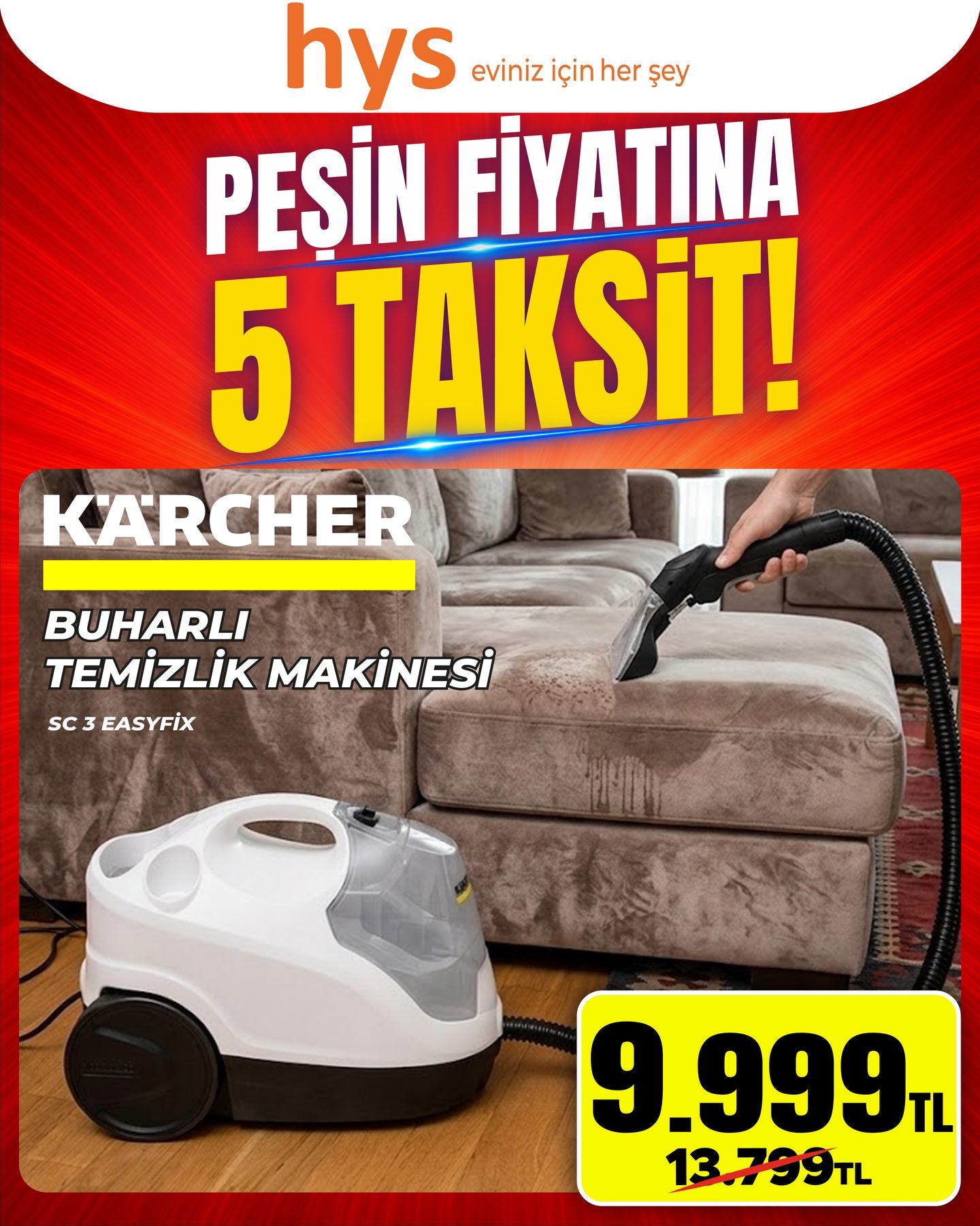 Karcher Buharlı Temizlik Makinesi Ürün ana görseli