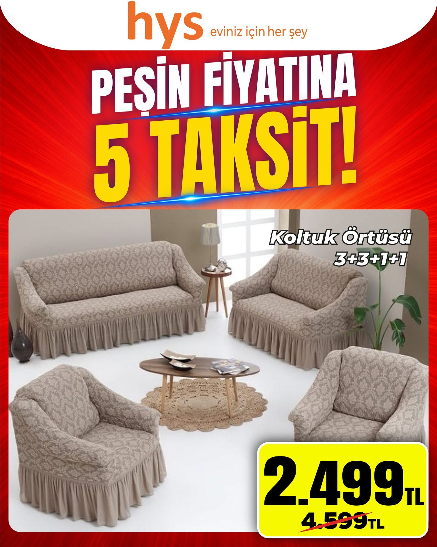 Koltuk Örtüsü 3+3+1+1 Ürün ana görseli