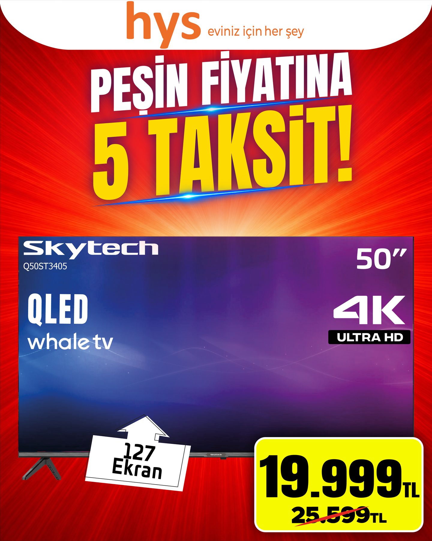 Skytech 50 İnç QLED TV