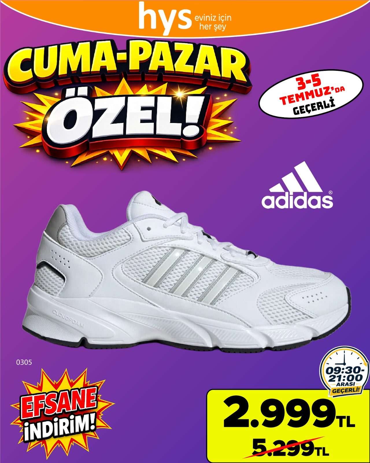 Adidas Beyaz Spor Ayakkabı