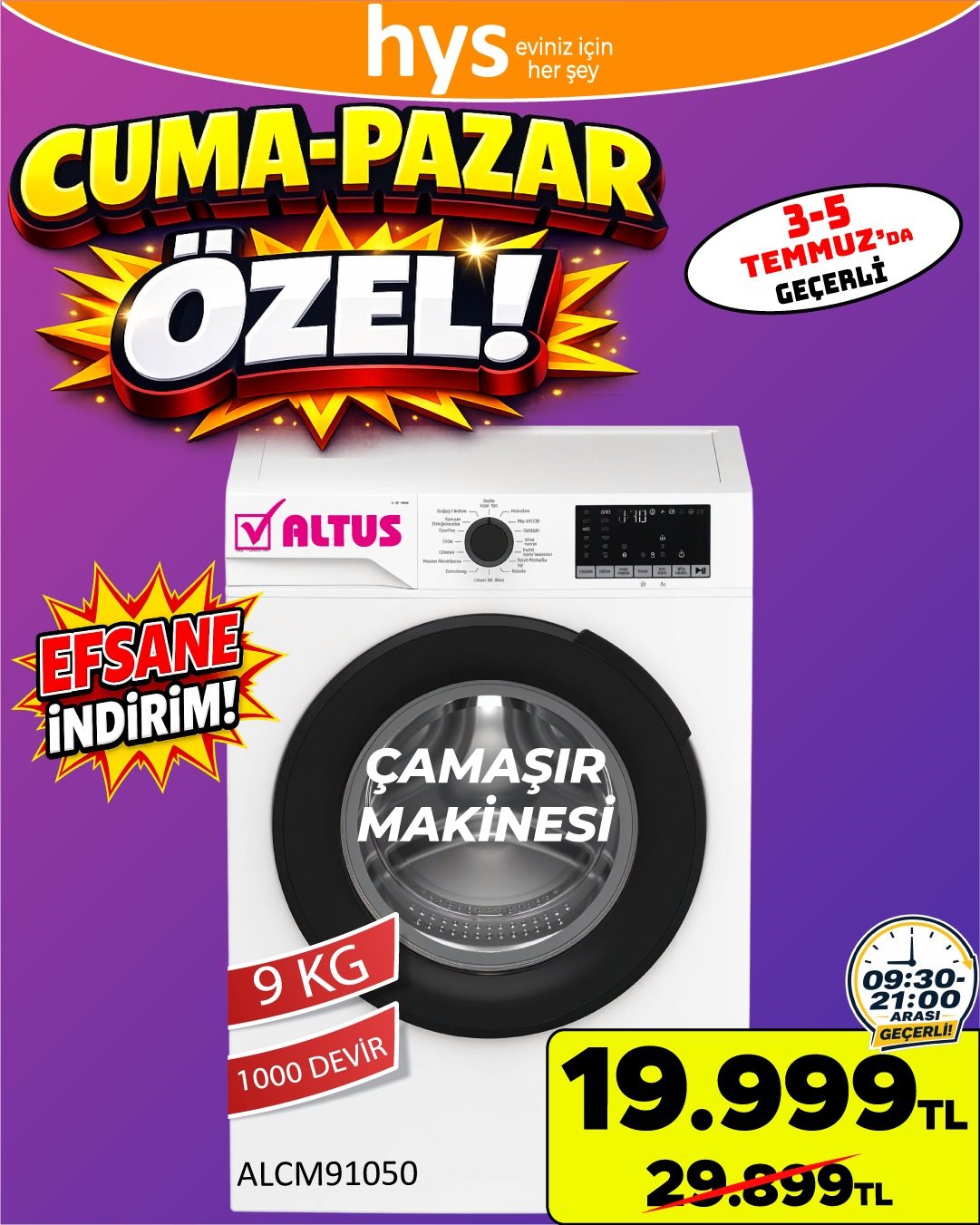 Altus Çamaşır Makinesi