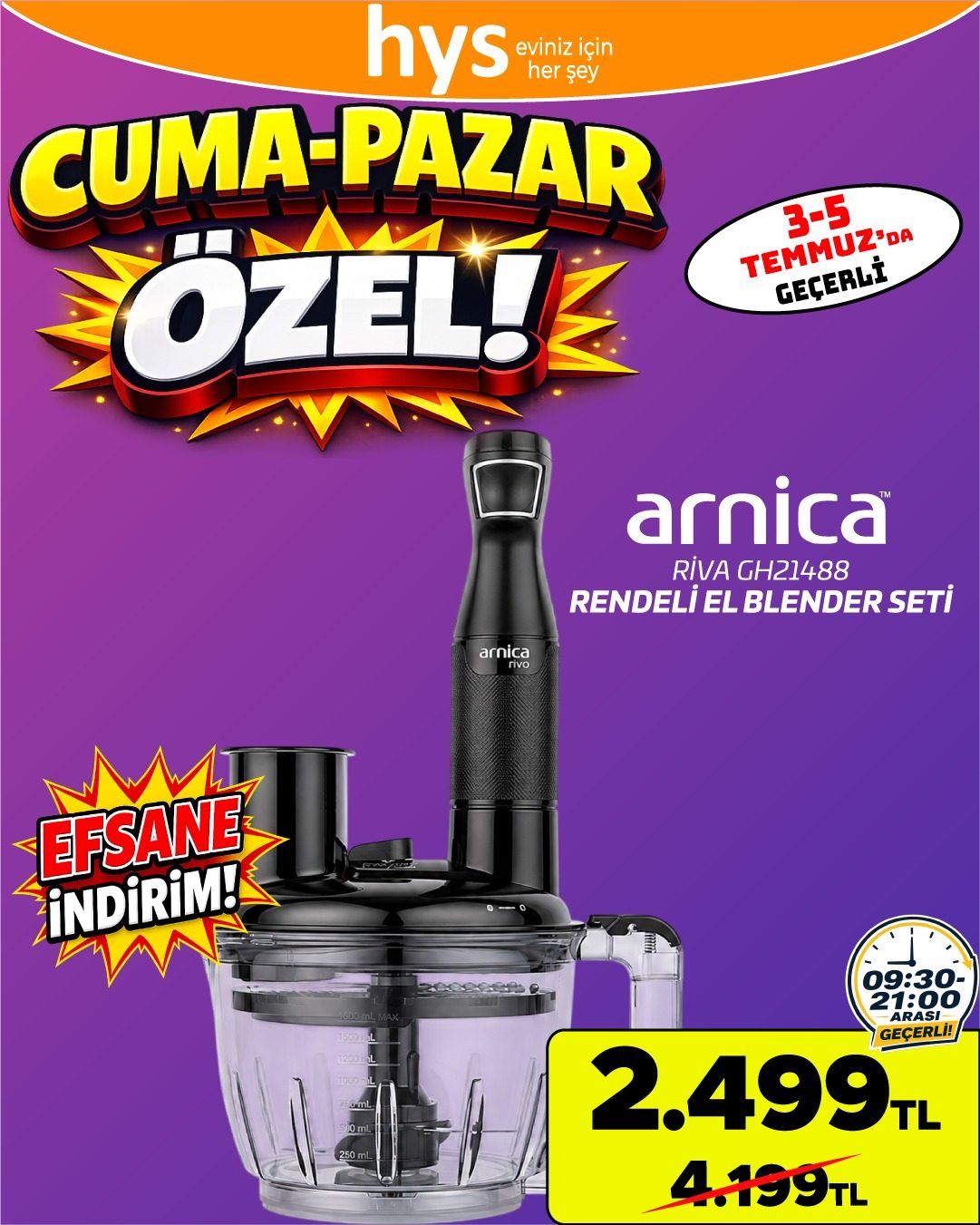 Arnica Riva El Blender Seti