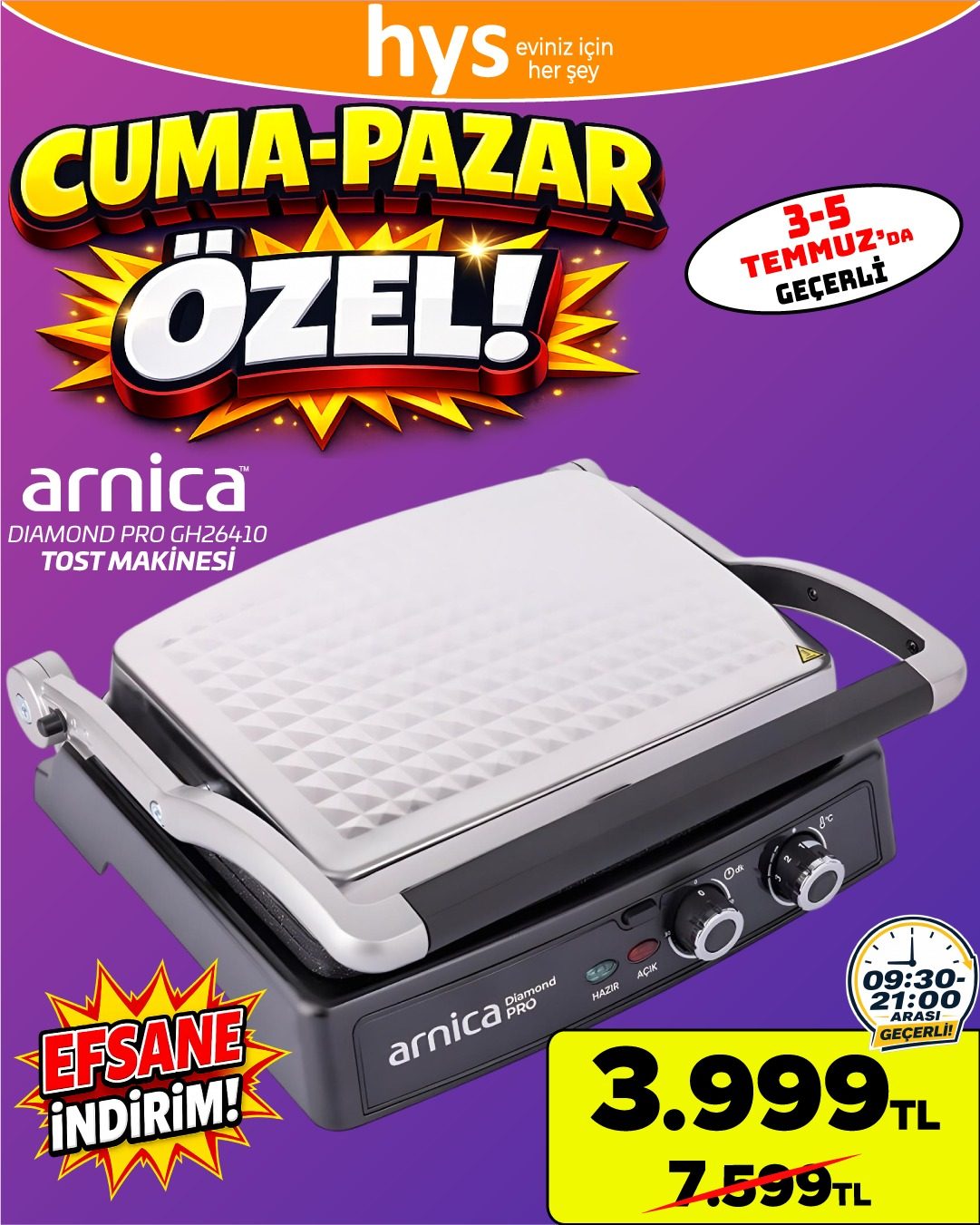 Arnica Tost Makinesi