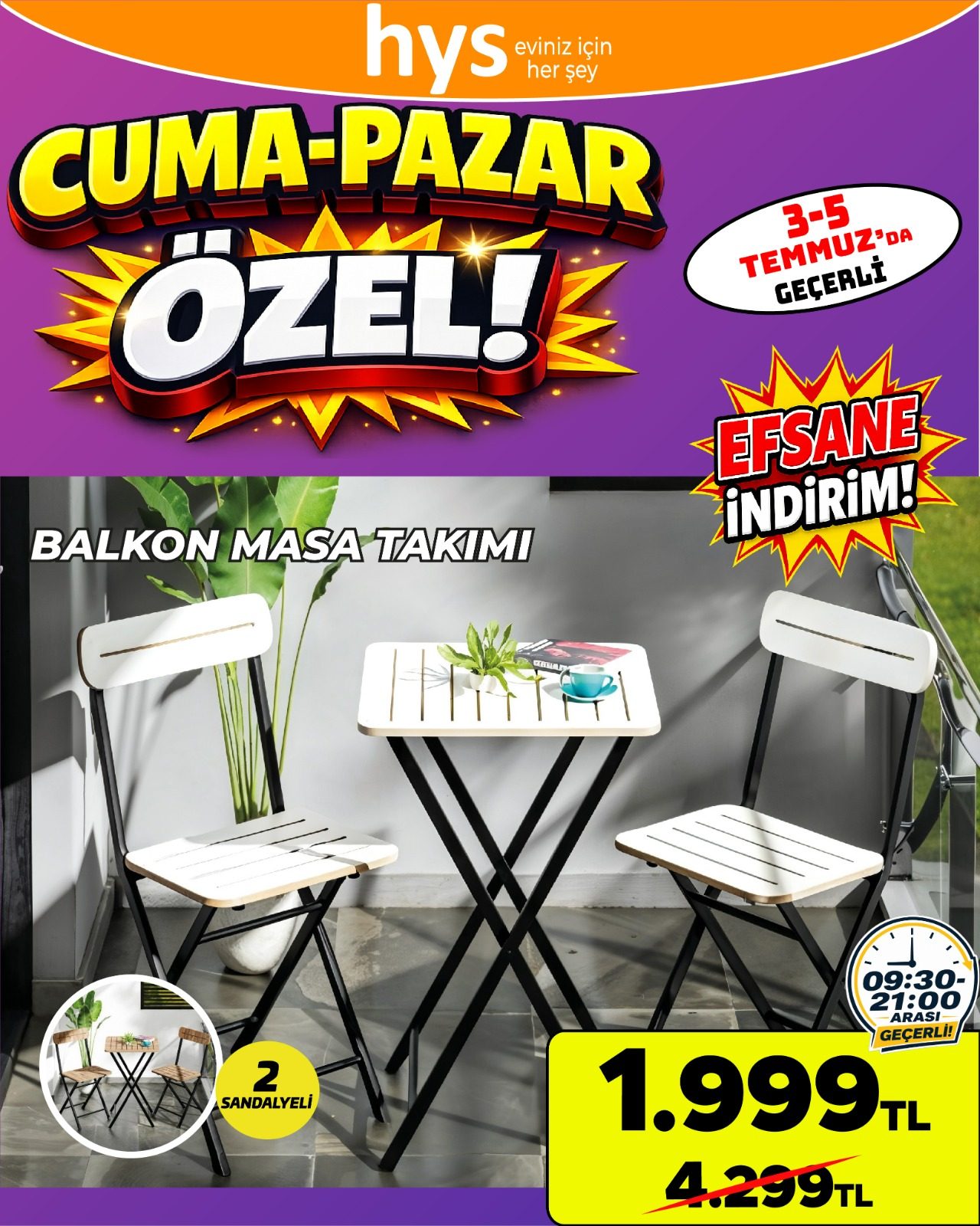Balkon Masa Takımı