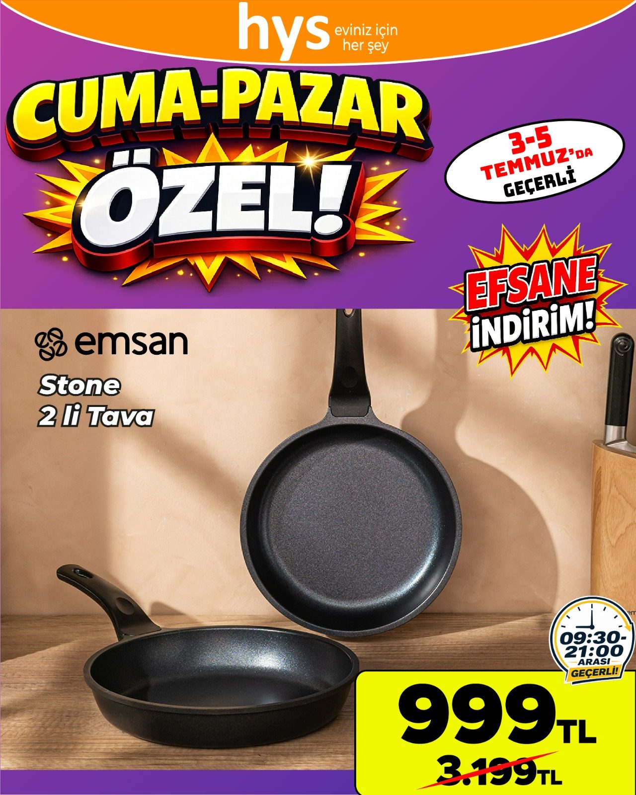 Emsan Stone 2'li Tava Ürün ana görseli