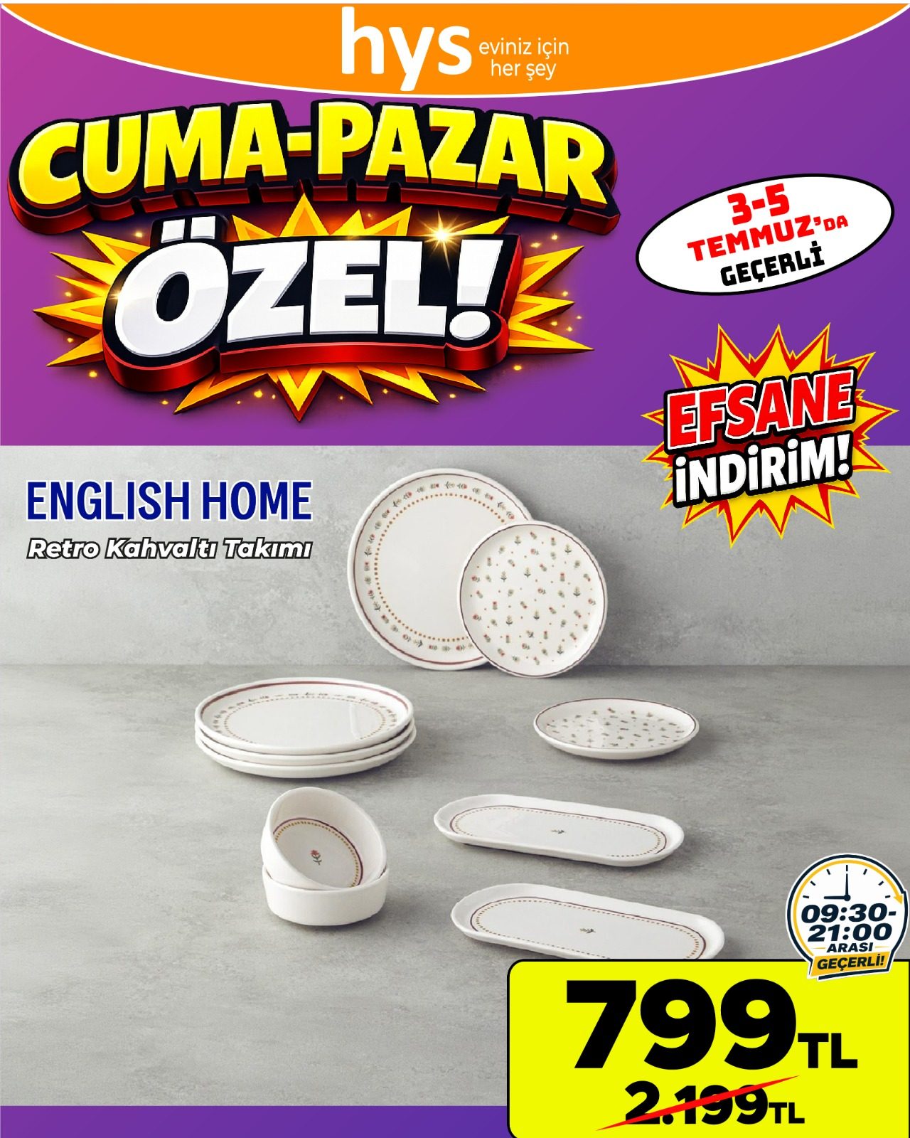 English Home Retro Kahvaltı Takımı Ürün ana görseli