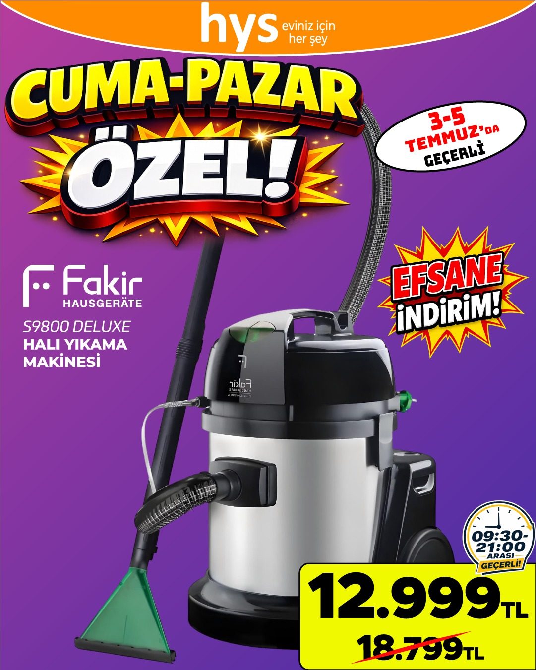 Fakir Halı Yıkama Makinesi Ürün ana görseli