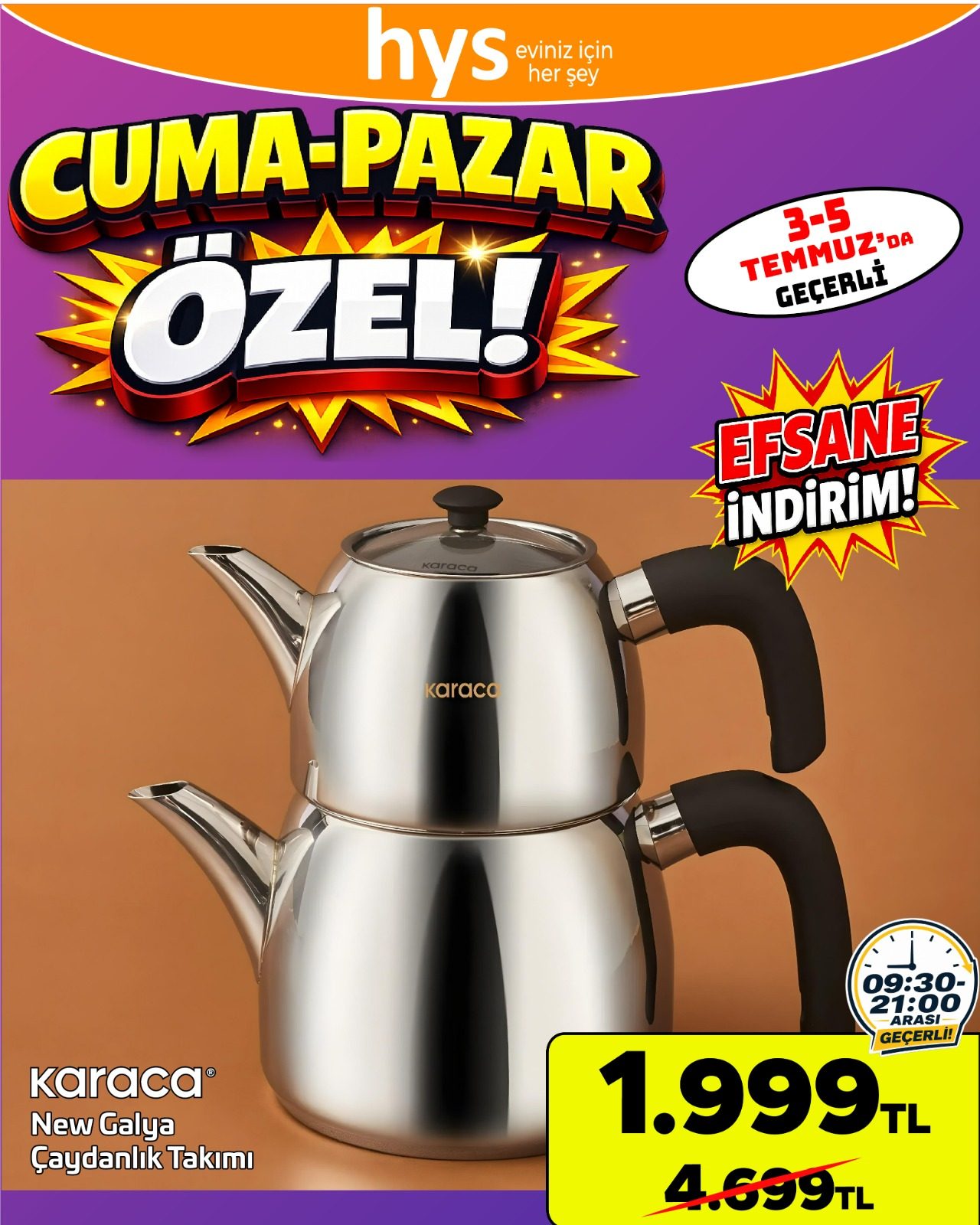 Karaca New Galya Çaydanlık Takımı Ürün ana görseli