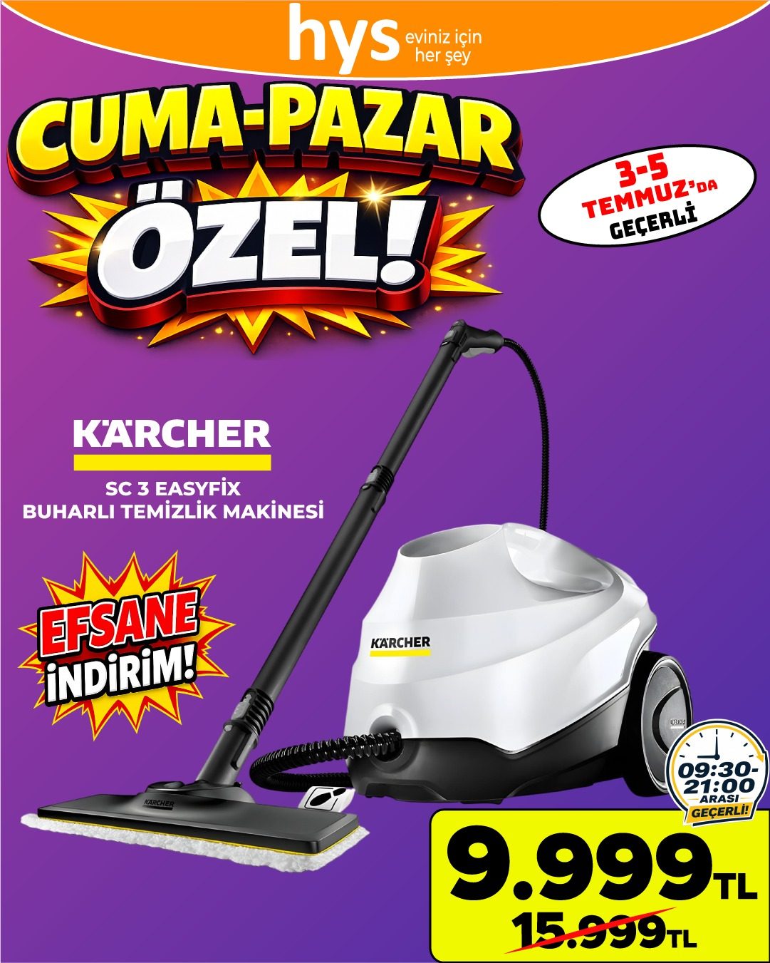 Karcher Buharlı Temizlik Makinesi Ürün ana görseli
