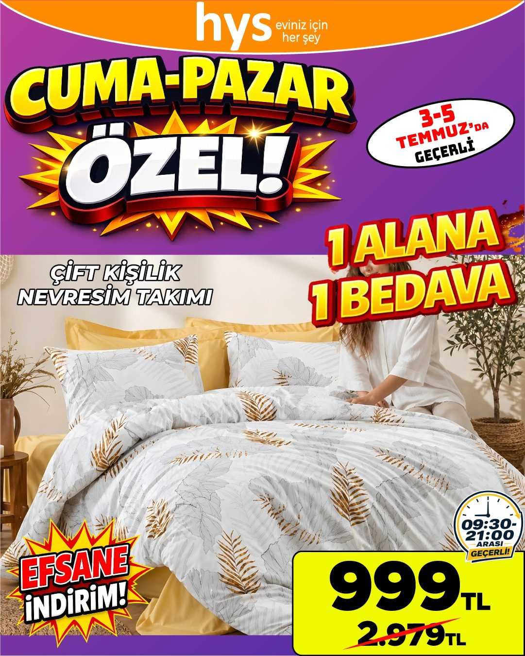 Kristal Çift Kişilik Nevresim Takımı