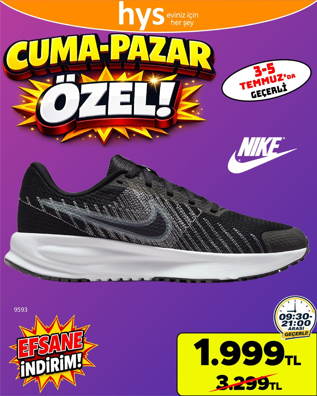 Nike Siyah Spor Ayakkabı