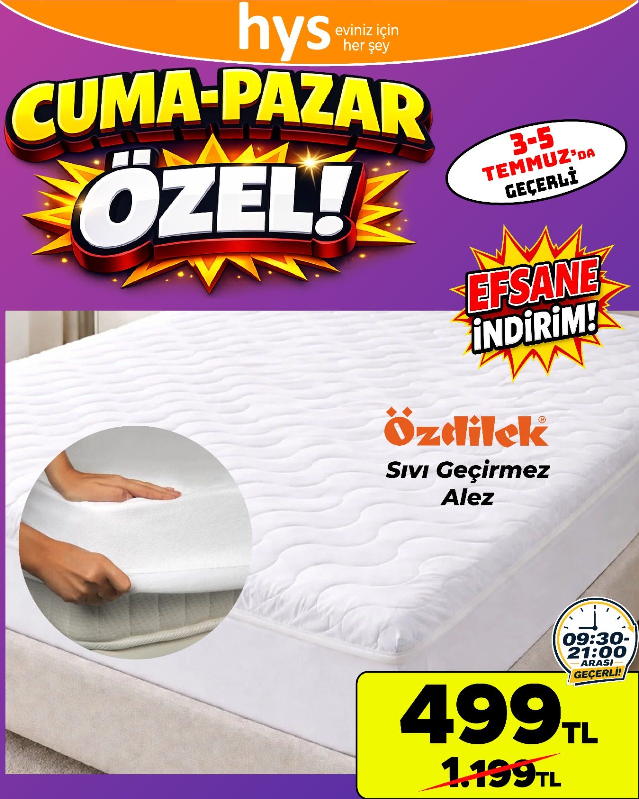 Özdilek Sıvı Geçirmez Alez Ürün ana görseli