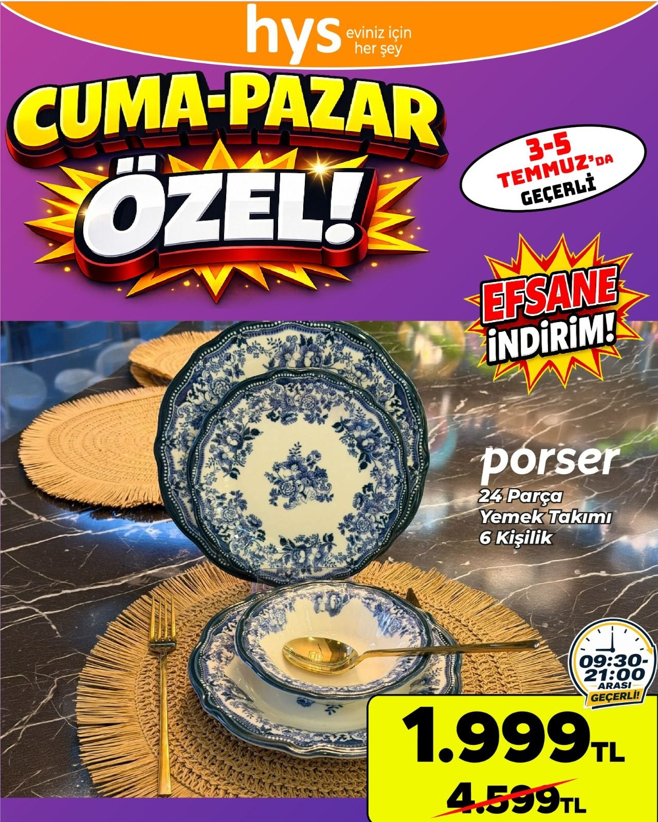 Porser 24 Parça Yemek Takımı Ürün ana görseli