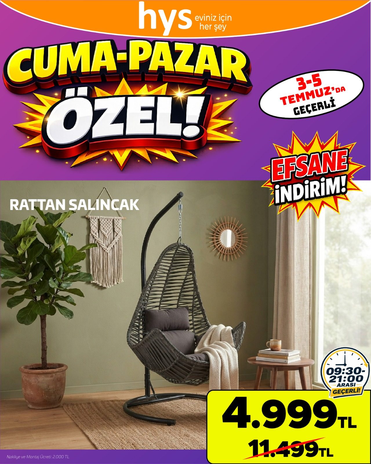 Rattan Salıncak