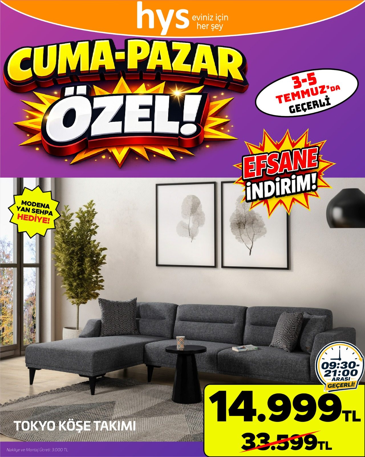 Tokyo Köşe Takımı Ürün ana görseli