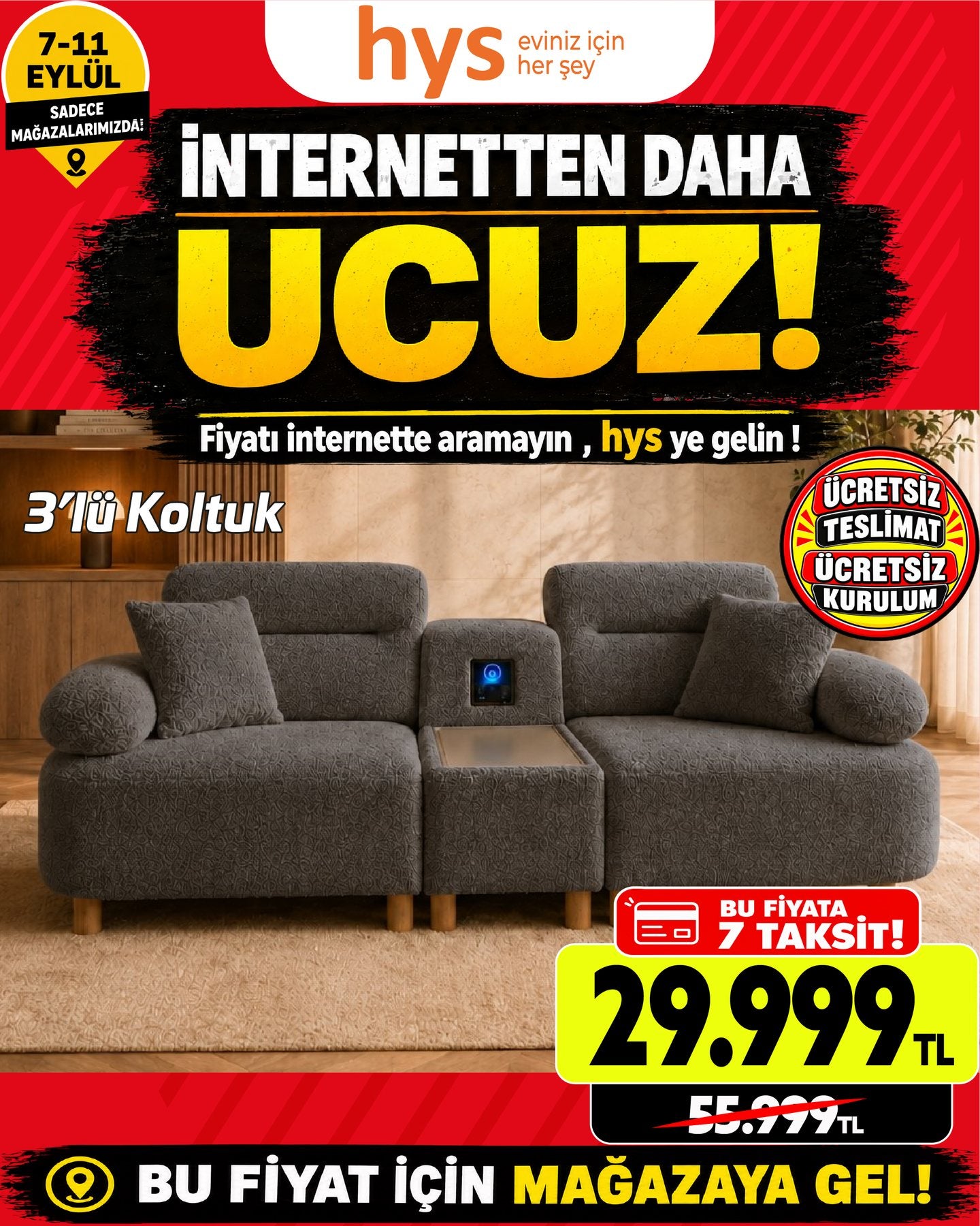 3'lü Koltuk