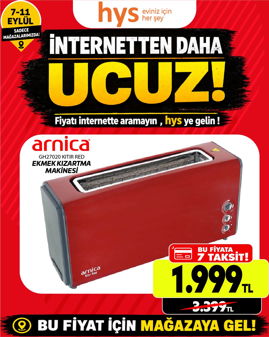 Arnica Ekmek Kızartma Makinesi Ürün ana görseli
