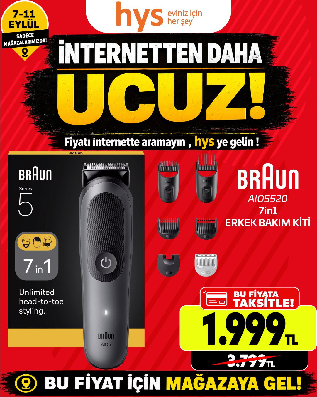 Braun Erkek Bakım Kiti Ürün ana görseli