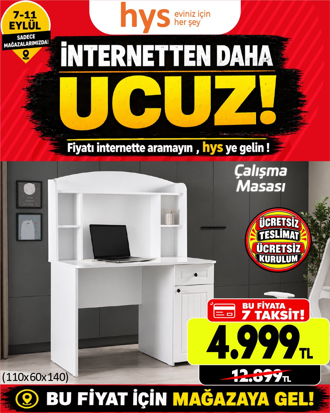 Çalışma Masası Ürün ana görseli