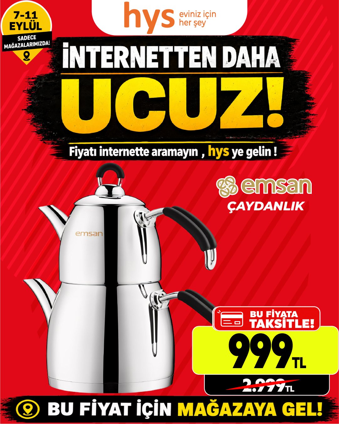 Emsan Çaydanlık Seti Ürün ana görseli