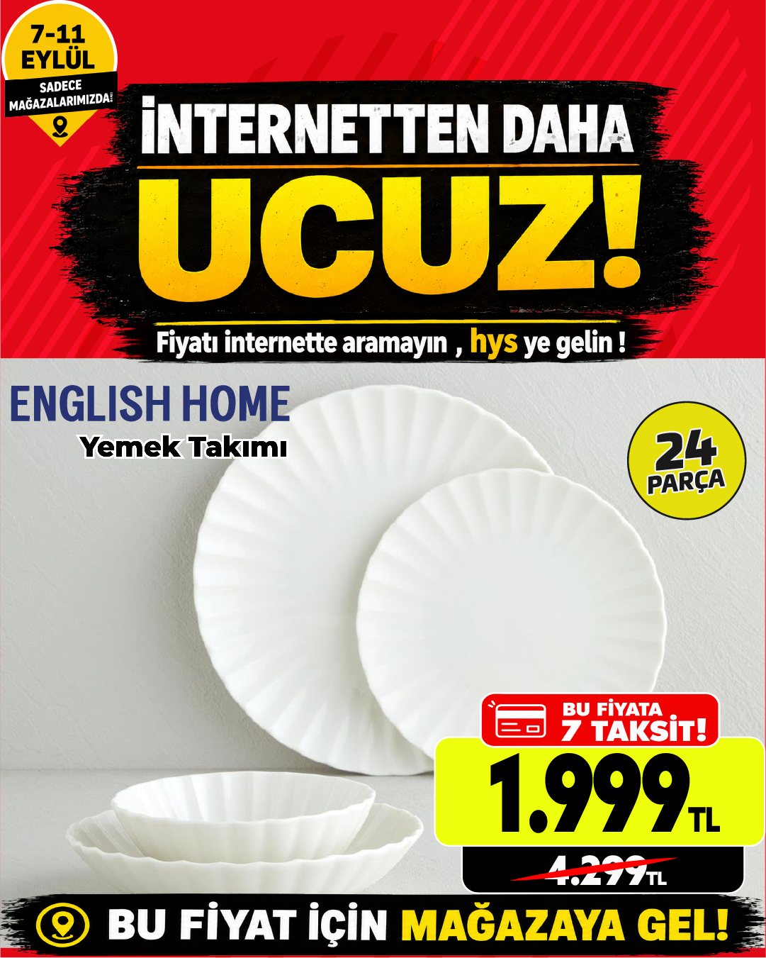 English Home Yemek Takımı 24 Parça