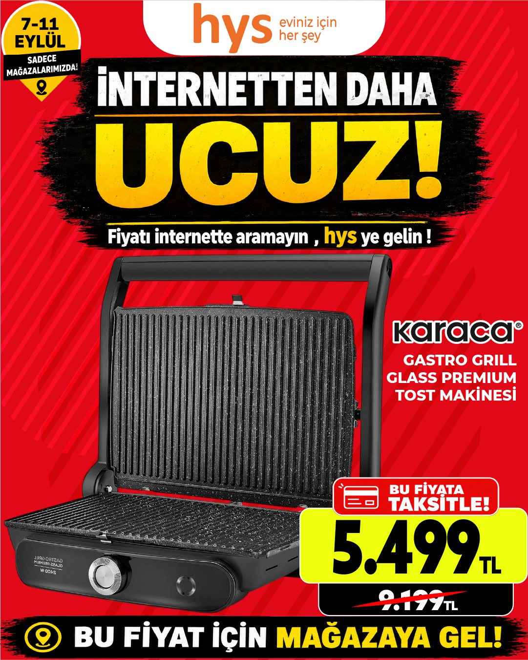 Karaca SLR Grill Glass Tost Makinesi Ürün ana görseli