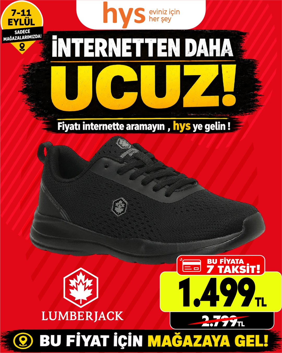 Lumberjack Siyah Spor Ayakkabı