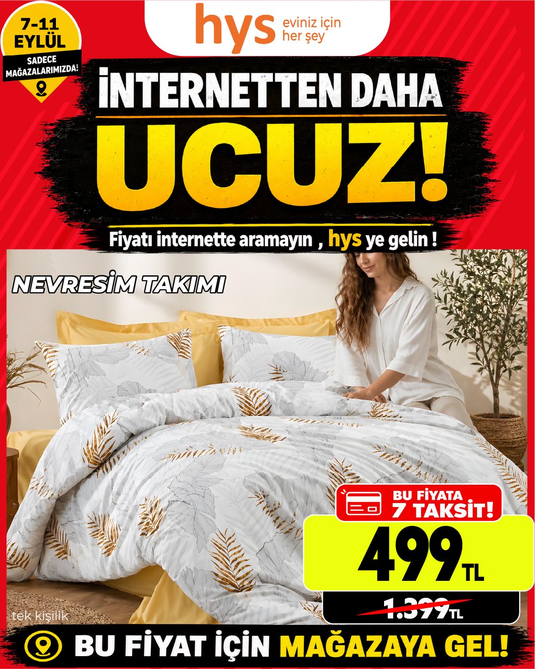 Nevresim Takımı Tek Kişilik Ürün ana görseli