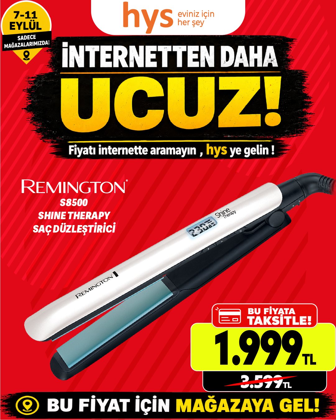 Remington Shine Therapy Saç Düzleştirici Ürün ana görseli