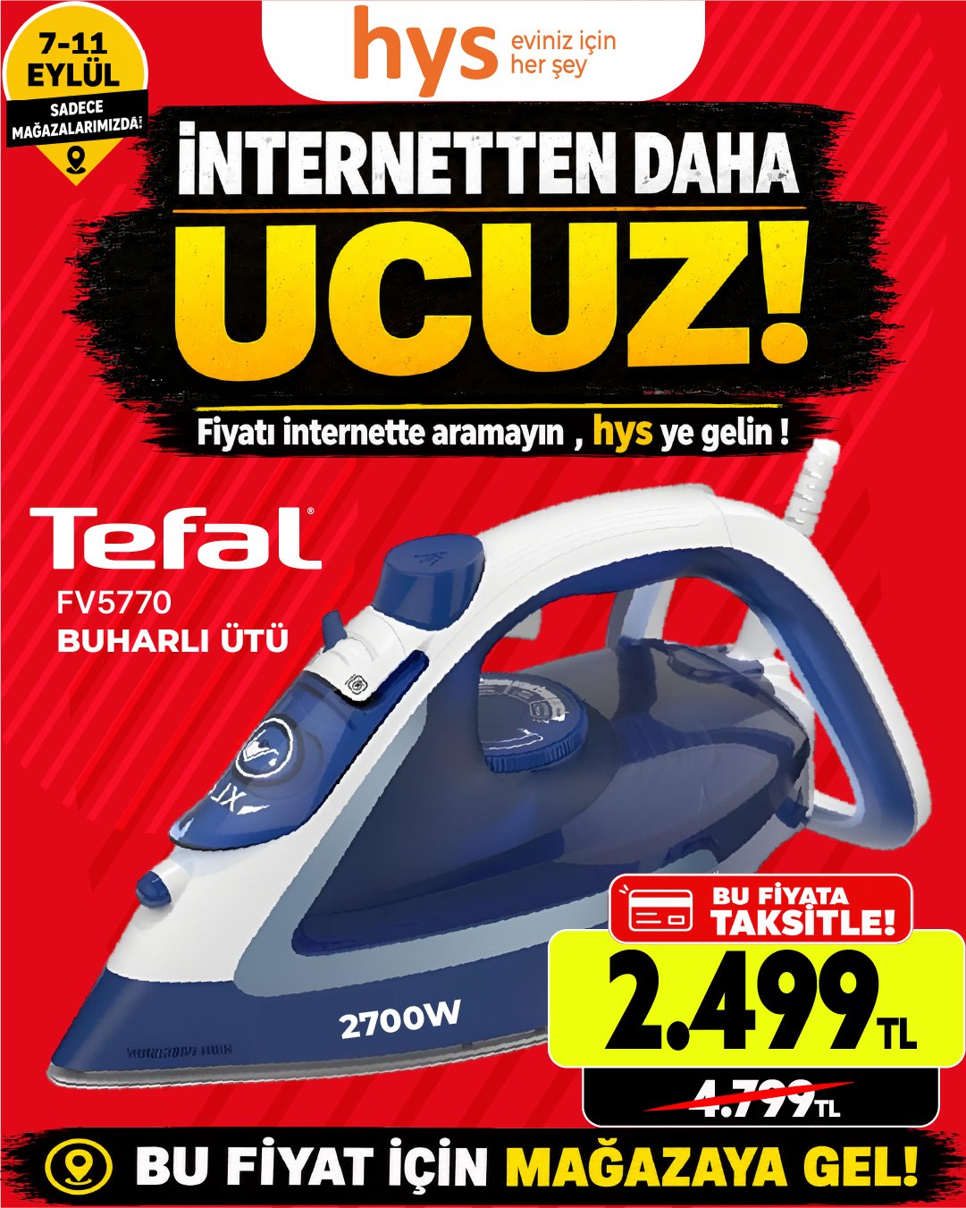 Tefal FV5770 Buharlı Ütü