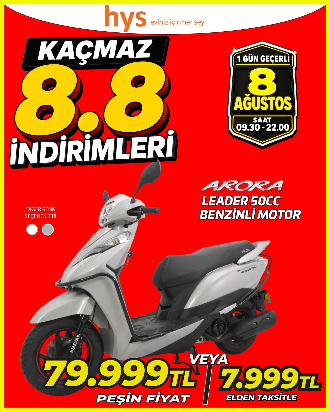Arora Leader 50 CC Benzinli Motor Ürün ana görseli