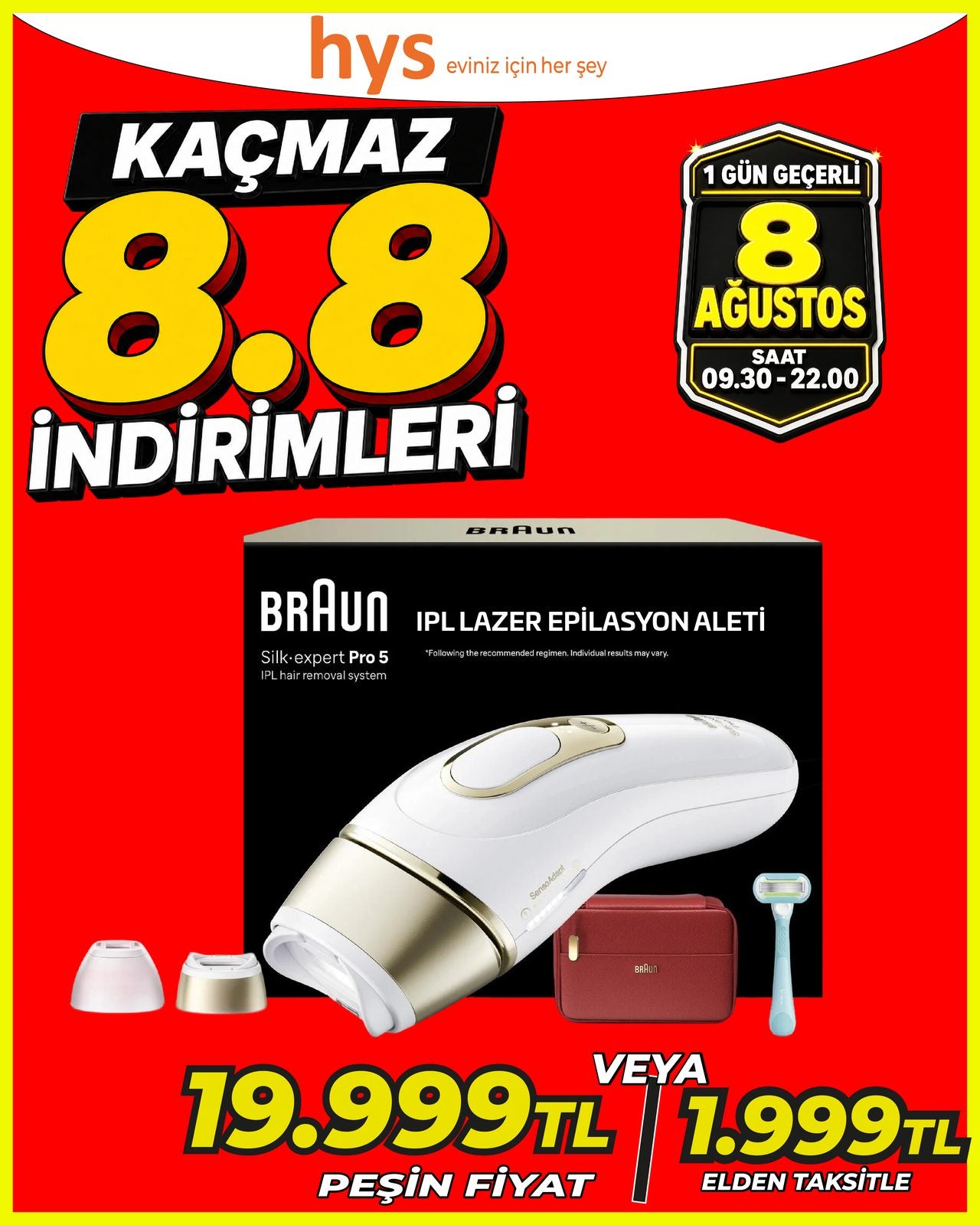 Braun IPL Lazer Epilasyon Aleti