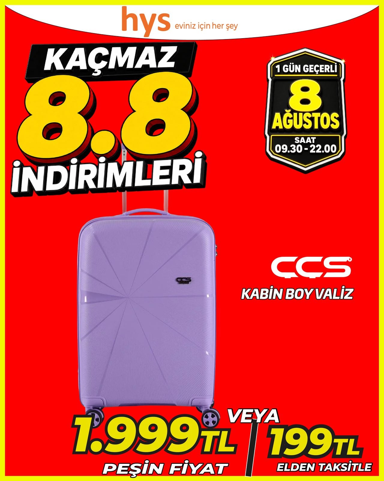 CCS Kabin Boy Valiz Ürün ana görseli